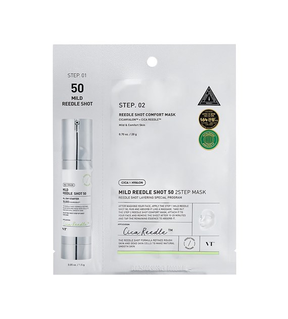 VT COSMETICS MILD REEDLE SHOT 50 2STEP MASK