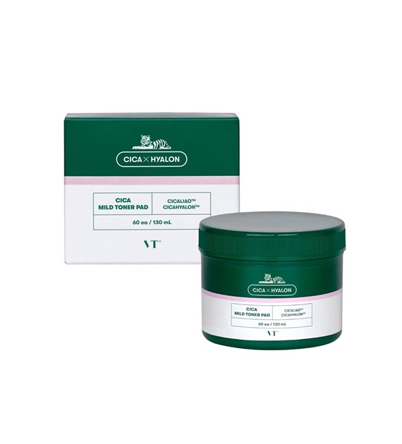 VT COSMETICS CICA MILD TONER PAD 60PCS