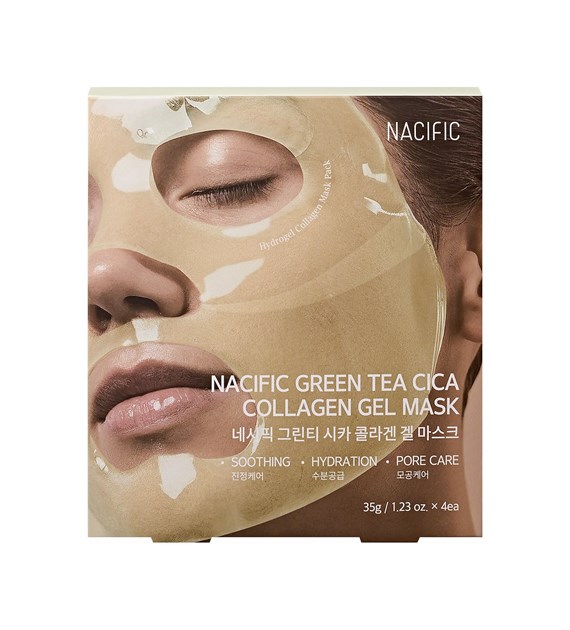 NACIFIC GREEN TEA CICA COLLAGEN GEL MASK (4EA)