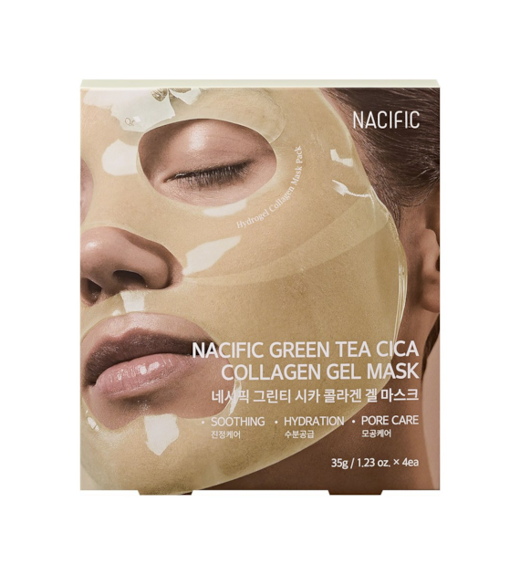 NACIFIC GREEN TEA CICA COLLAGEN GEL MASK (4EA)
