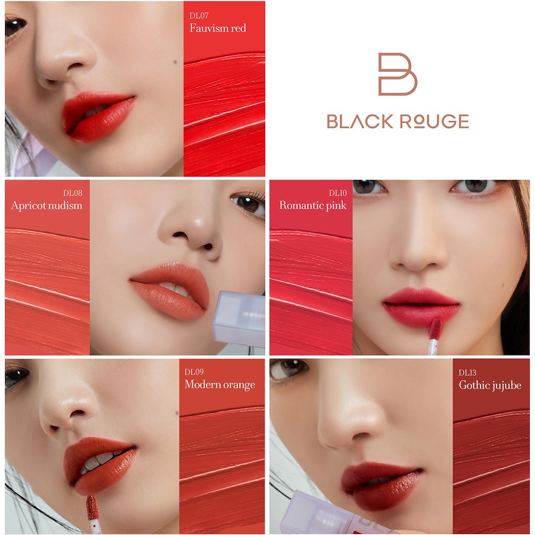 BLACK ROUGE DOUBLE LAYER OVER VELVET ROMANTIC PINK