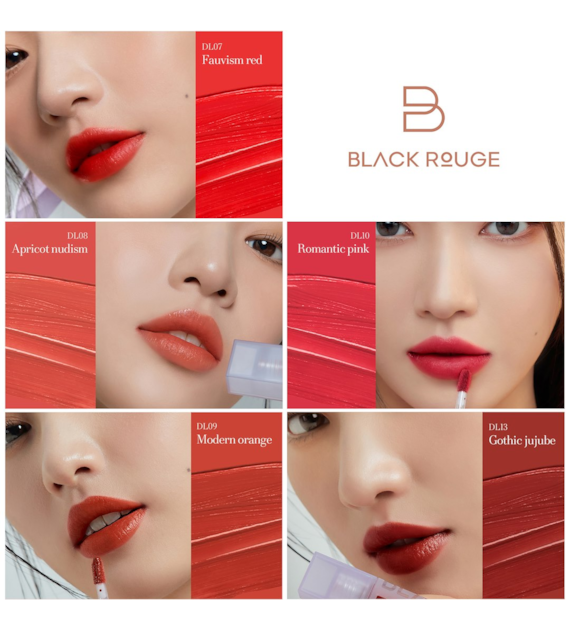 BLACK ROUGE DOUBLE LAYER OVER VELVET ROMANTIC PINK