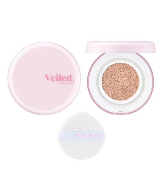 BLACK ROUGE THIN LAYER VEILED CUSHION ROSY