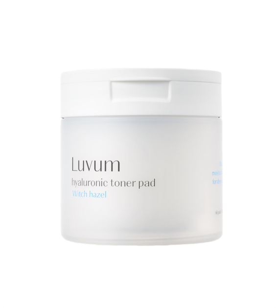LUVUM WITCH HAZEL HYALURONIC TONER PAD 130ML 60PCS