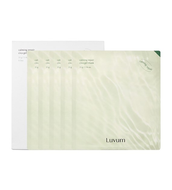 LUVUM CALMING REPAIR CICA GEL MASK BOX 5PCS