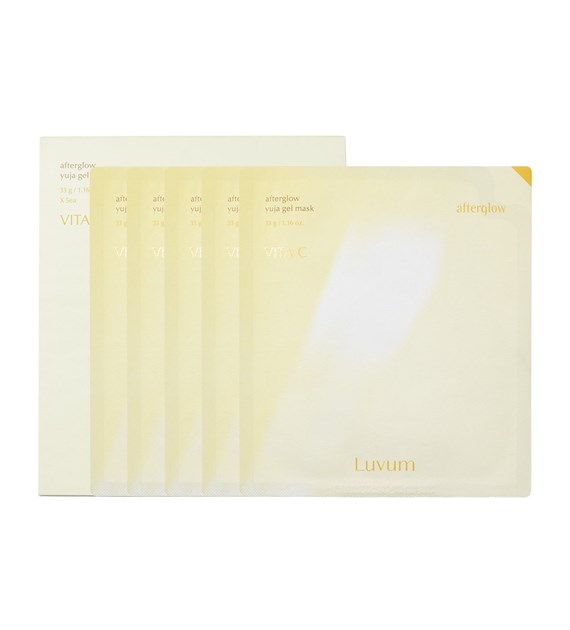 LUVUM AFTERGLOW YUJA GEL MASK BOX 5PCS