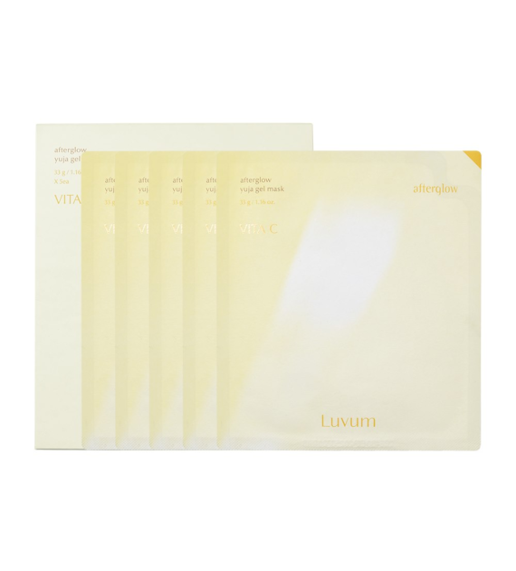 LUVUM AFTERGLOW YUJA GEL MASK BOX 5PCS