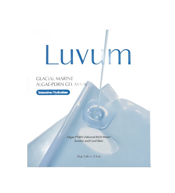 LUVUM GLACIAL MARINE ALGAE-PDRN GEL MASK BOX 5PCS