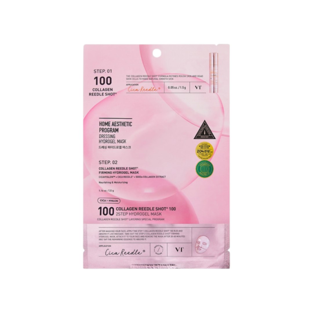 VT COSMETICS COLLAGEN REEDLE SHOT100 2STEP MASK