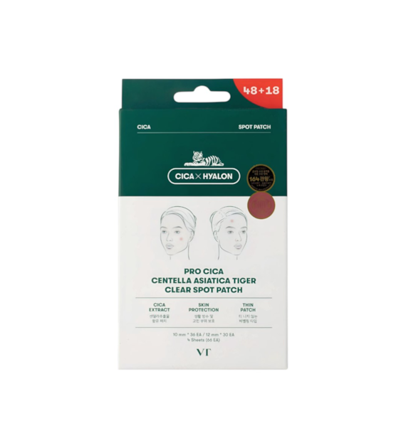 VT COSMETICS PRO CICA TIGER SPOT PATCH 66PCS
