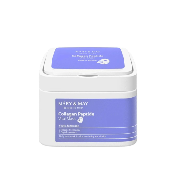 MARY&MAY COLLAGEN PEPTIDE VITAL MASK 30PCS