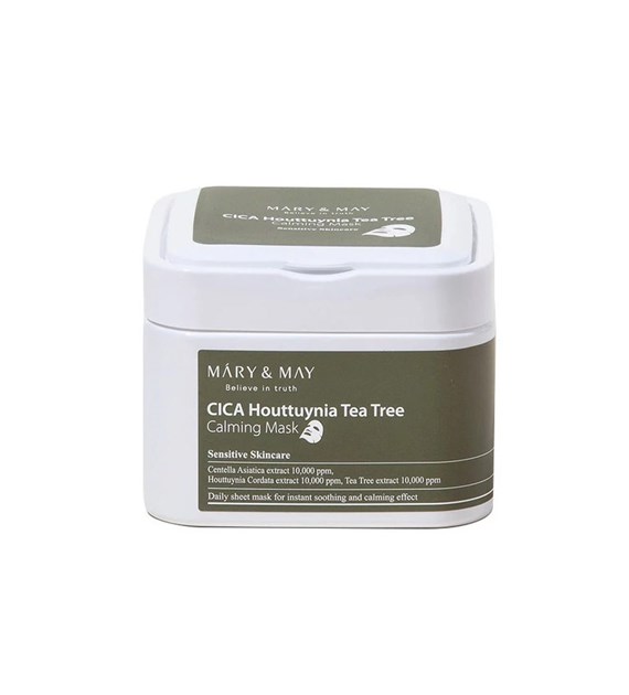 MARY&MAY CICA HOUTTUYNIA TEA TREE MASK 30PCS