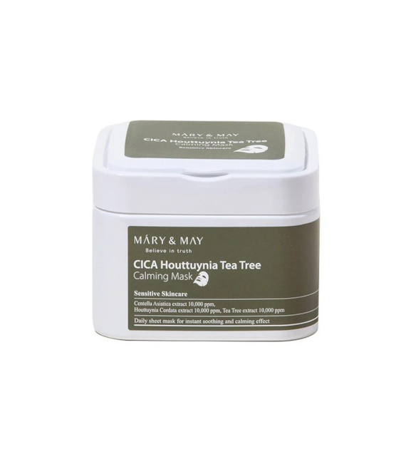 MARY&MAY CICA HOUTTUYNIA TEA TREE MASK 30PCS