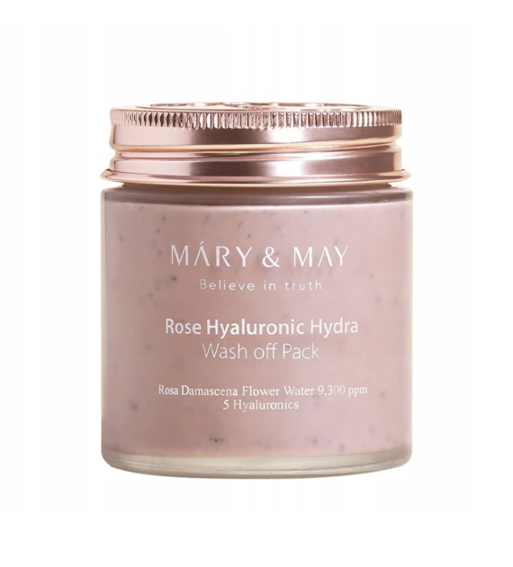 MARY&MAY ROSE HYALURONIC HYDRA WASH OFF PACK 125G