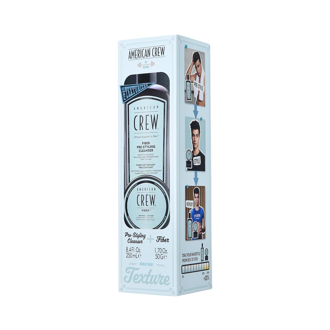 AC PRE-STYLING FIBER SHAMPOO 250ML+POMADE 50G SET