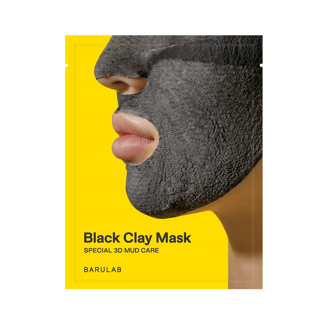 BARULAB 7IN1 TOTAL SOLUTION BLACK CLAY MASK 1PC
