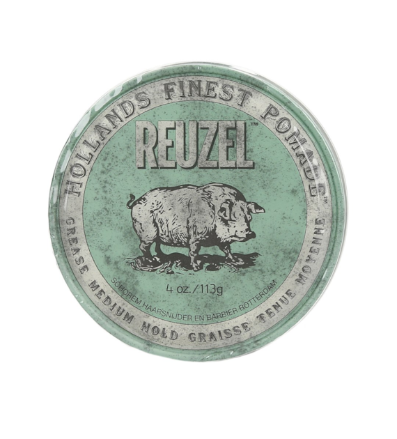REUZEL GREEN GREASE MEDIUM HOLD POMADE 113G