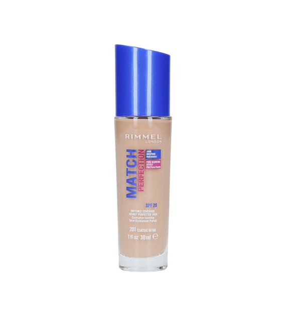RIMMEL MATCH PERFECTION SPF20 201 CLAS. BEIGE 30ML