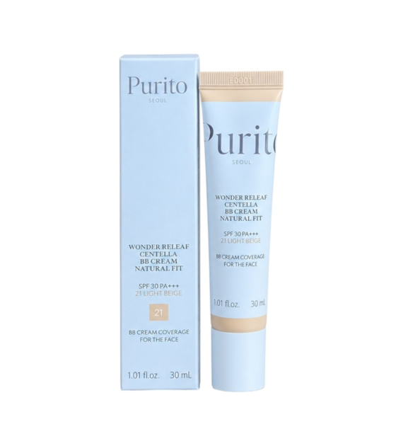 PURITO WONDER RELEAF BB CREAM 21 LIGHT BEIGE 30ML