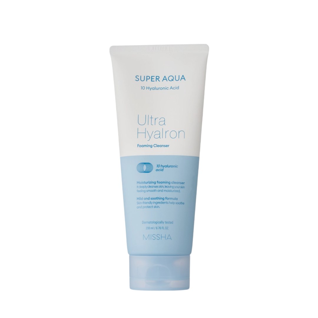 MISSHA SUPER AQUA ULTRA HYAL FOAM CLEANSER 200ML