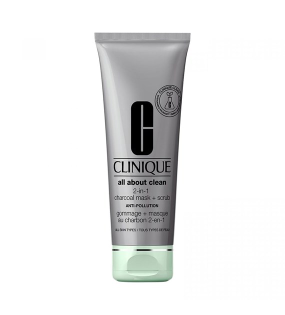 CLINIQUE ALL ABOUT CHARCOAL MASK + SCRUB 100ML