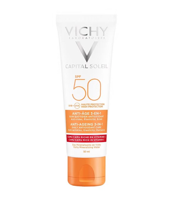 VICHY CAPITAL SOLEIL 3IN1 ANTI AGE SPF50 50ML