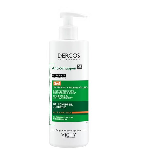 VICHY DERCOS ANTI-DANDRUFF SHAMPOO 2IN1 390ML