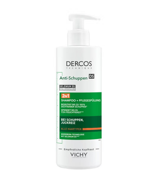 VICHY DERCOS ANTI-DANDRUFF SHAMPOO 2IN1 390ML