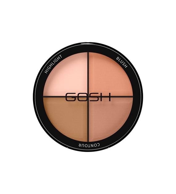 GOSH HIGHLIGHT BLUSH CONTOUR 4IN1 001 LIGHT 15G
