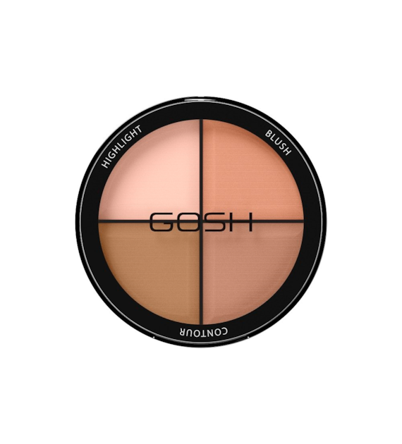 GOSH HIGHLIGHT BLUSH CONTOUR 4IN1 001 LIGHT 15G