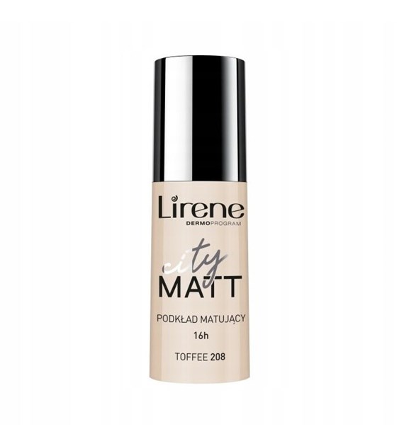 LIRENE CITY MATT FOUNDATION 208 TOFFEE 30ML