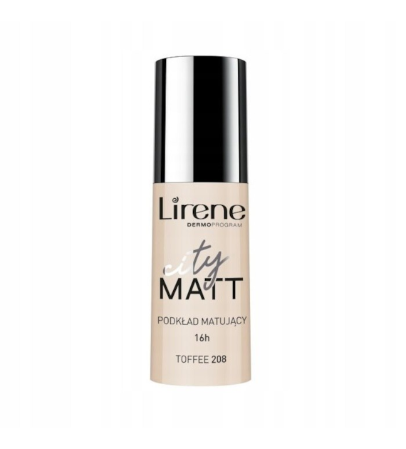LIRENE CITY MATT FOUNDATION 208 TOFFEE 30ML