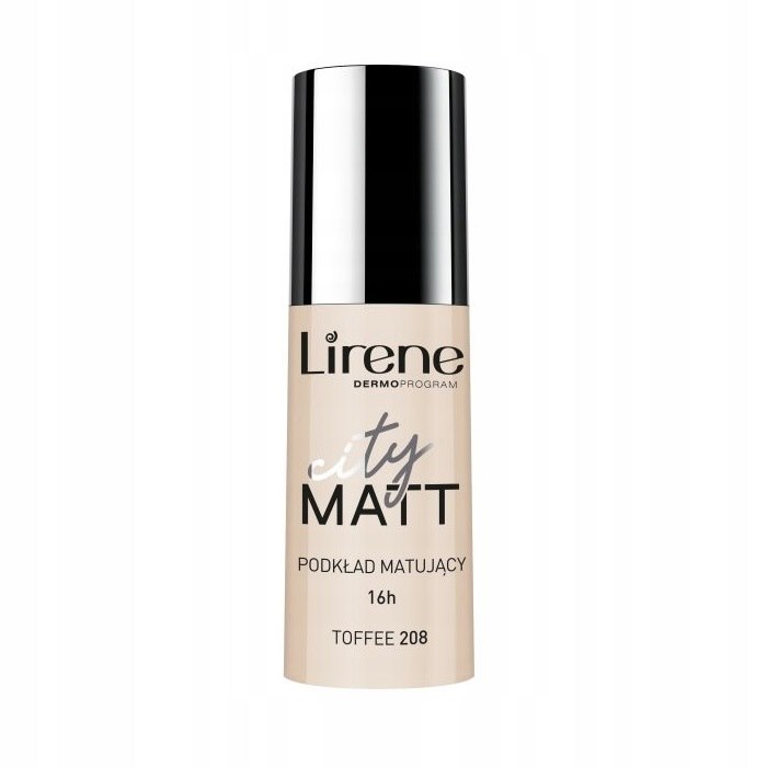 LIRENE CITY MATT FOUNDATION 208 TOFFEE 30ML