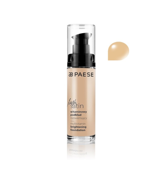 PAESE LUSH SATIN BRIGHT FOUNDATION 31 W BEIGE 30ML