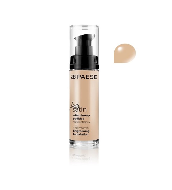 PAESE LUSH SATIN BRIGHT FOUNDATION 32 NATURAL 30ML