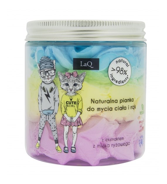 LAQ NATURAL BUBBLE GUM BODY FOAM 250ML