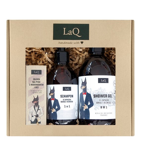 LAQ DOBERMAN SH G 500ML+SHA 300ML+B OIL 30ML SET