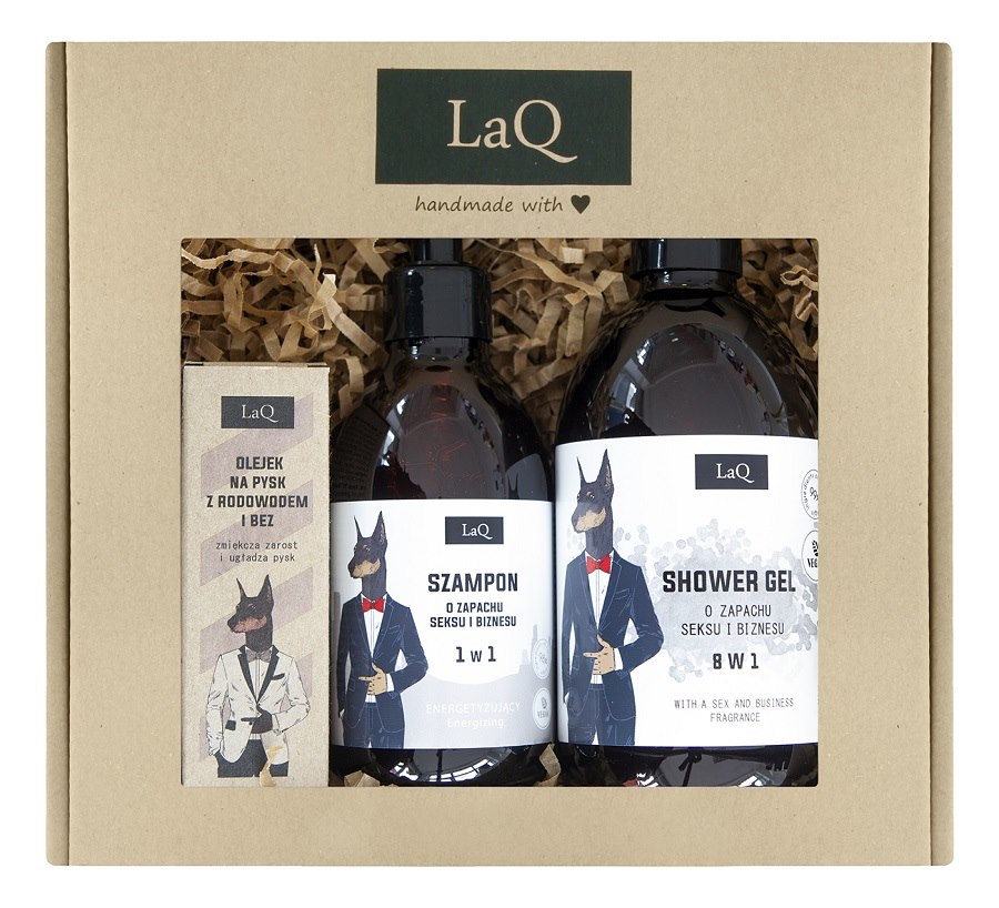LAQ DOBERMAN SH G 500ML+SHA 300ML+B OIL 30ML SET