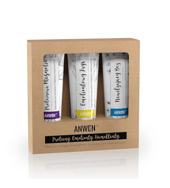 ANWEN HAIR CARE SET MEDIUM POROSITY 3X100ML