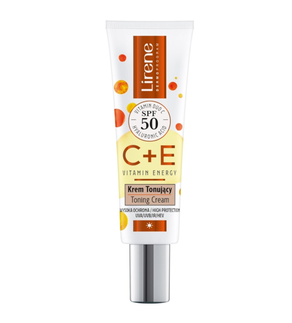 LIRENE C+E VITAMIN TINTED CREAM SPF50 30ML