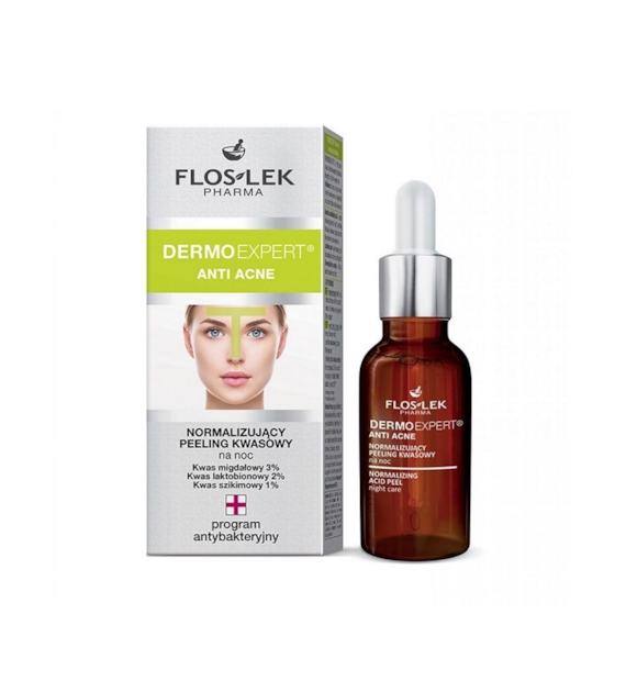 FLOSLEK DERMOEXPERT ANTI ACNE NIGHT PEEL 30ML