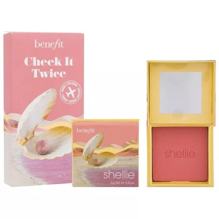 BENEFIT SHELLIE BLUSH CHEEK IT TWICE PINK 2x6G
