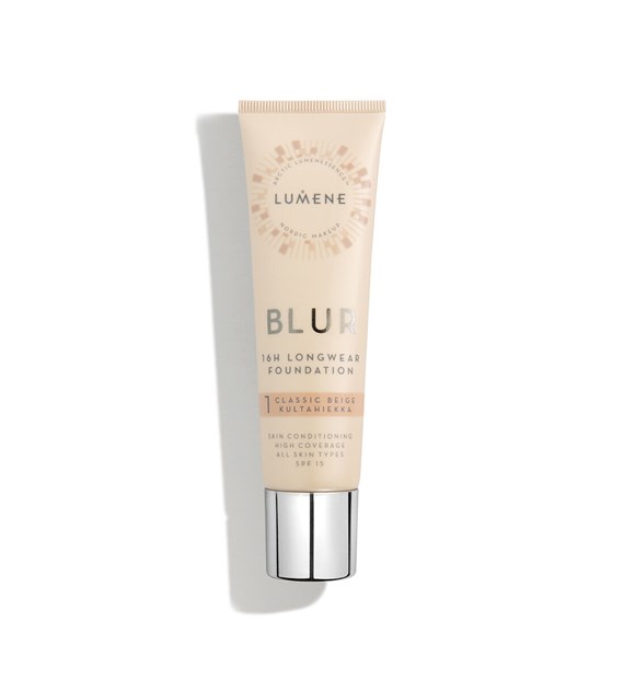 LUMENE BLUR FOUNDATION SPF15 1 CLASSIC BEIGE 30ML