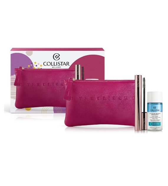 COLLISTAR SET INFINITO MASC+MAKEUP REM+COSM BAG