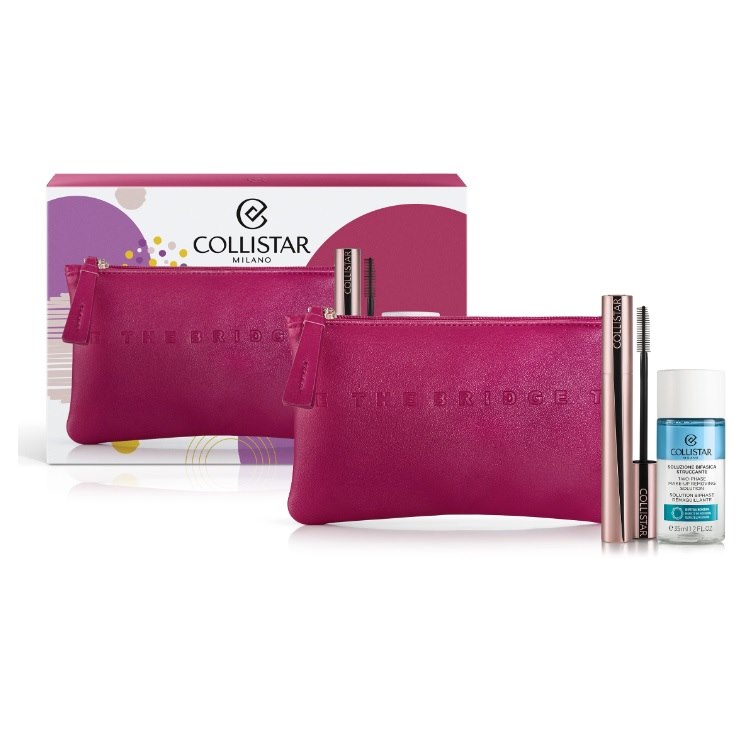 COLLISTAR SET INFINITO MASC+MAKEUP REM+COSM BAG